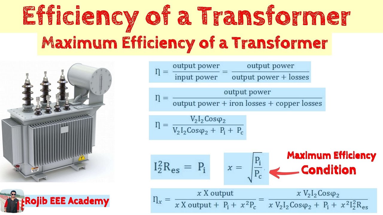 Efficiency Of Transformer At Full And Half Load || Maximum Efficiency ...