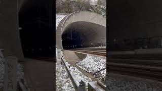 300 km/h Train coming out of a tunnel!