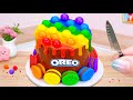 Yummy Rainbow Oreo Pop It Cake 🍫 Sweet Chocolate OREO Cake Decorating Ideas 🌈 Petite Baker Making