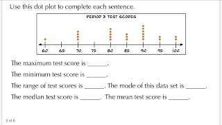 Interpreting a Dot Plot | Quiet Practice