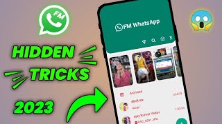 Top 10 Hidden Tricks 2023 | FM WhatsApp Setting | fm whatsapp secret tricks | FM WhatsApp Features 😱