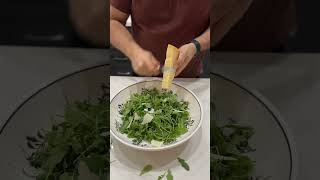 Fastest salad ever? Quick arugula salad in 40 seconds flat!