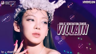 SNSD 소녀시대 Villain Line Distribution