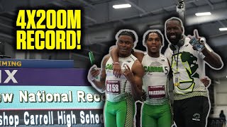 Archbishop Carroll Breaks NATIONAL RECORD In Boys 4x200m At VA Showcase 2025