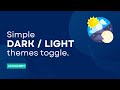 Simple Dark and Light Mode Switcher for Websites using LocalStorage | One-Click Toggle Tutorial