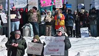 Feb. 5, 2025 protest at Maine State House in Augusta