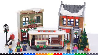 LEGO Holiday Main Street 10308 review! Excellent trolley/tram, shallow but soulful buildings