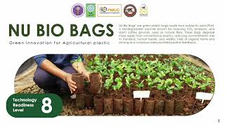 NU BIO BAGS : Innovative Biodegradable Plastic Bags Utilizing Spent Coffee Grounds