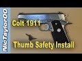 Colt 1911 Thumb Safety Install & Fitting (Upgrading to a Tactical Safety)