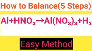 Al+HNO3=Al(NO3)3+H2 Balanced Equation||Aluminum+Nitric acid=Aluminum nitrate+Hydrogen Balanced Equ.