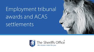 Webinar recording: Employment tribunal awards and ACAS settlements