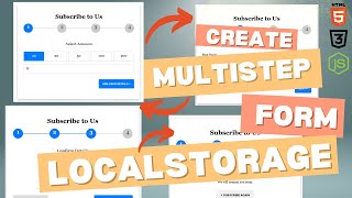 Creating a Multi-Step Form with HTML, CSS & JavaScript | Part 1 | Step-by-Step Guide Tutorial