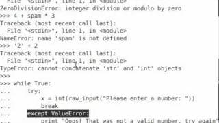 Episode 34: Errors and Exceptions