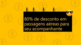 Obtenha pelo menos 80% de desconto em passagens aéreas para seu acompanhante