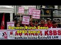 Ratusan Buruh Demo DPRD Sumut, Tolak Omnibus Law Cipta Lapangan Kerja