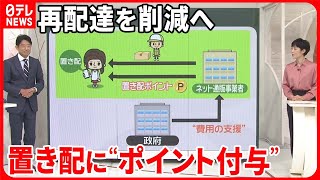 【「再配達」削減へ】置き配に“ポイント付与”…政府が検討