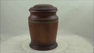 LegenURN Houten urn Wooden funeral Holzurne funeraria de madera con anillos Traurna 100819