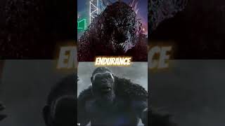 Godzilla V Kong Stat Comparison🥶 #edit #comparison #godzilla #kong #gxk