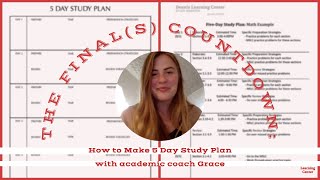 How to Make a Study Plan