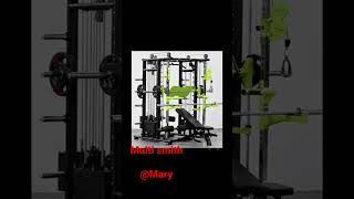 3*80kg weight stacks Multi Smith Machine All in one garage gym equipment multi Smith machine#gym