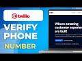 How To Quickly Verify A Phone Number On Twilio