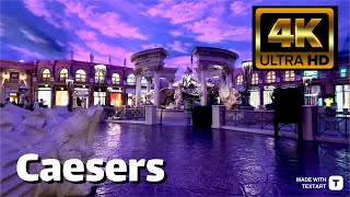 【4K】Caesers Casino and Forum Shops - Las Vegas - April 2024