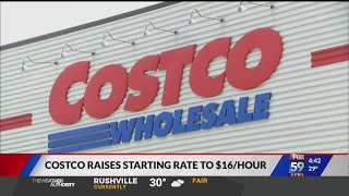 Costco raising starting rate to $16/hour