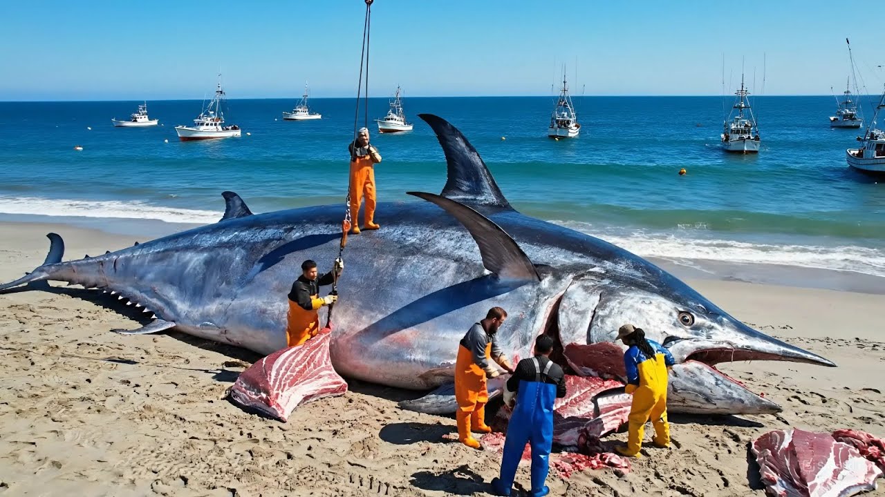 How Fishermen Catch 100 Giant Swordfish A Deep Sea Fishing