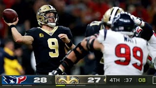 Drew Brees Game Winning Drive vs. Texans! | Saints Throwback Highlights
