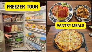 PANTRY CHALLENGE \u0026 FREEZER TOUR   #threeriverschallenge