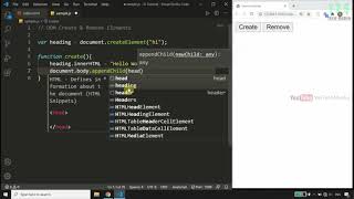 Create and Remove Element(DOM) | JavaScript Malayalam Tutorial | Part 22 of 25 |