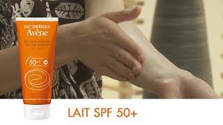 Tutoriel : Appliquer le Lait SPF 50+