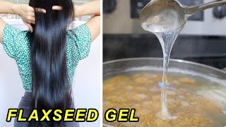 How to make FLAXSEED GEL for faster HAIR GROWTH! ✨ Get long shiny, soft, healthy hair