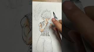 【幽遊白書】飛影を描いてみた！/Draw Hiei from Yu Yu Hakusho/manga art/