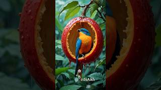 🌧️🐦Nature's Most Bizarre Creation!A Bird Inside a Fruit.🌧️ #birds #cutebirds#birdslover #ai #shorts