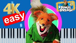 The Basil Brush Show Theme Song (Slow Easy) Piano Tutorial 4K