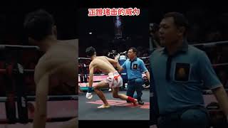 一腿直接飛起來了，正蹬堵擊的威力#泰拳 #够狠 #腿法#shorts