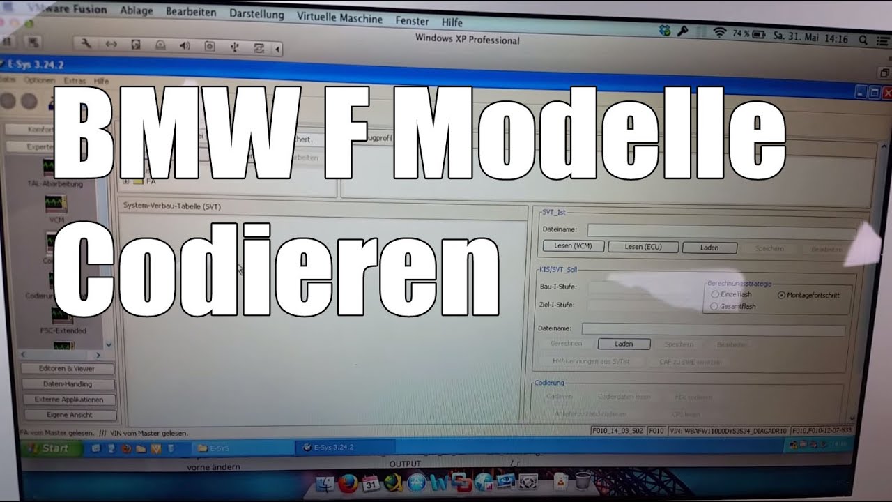 Bmw F Modelle Codieren Mit E Sys Youtube