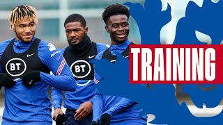 Sharp Shooting, Foden's Chip & Nick Pope Bags Training Game Winner | Inside Training | England