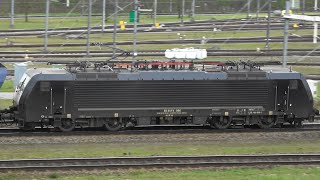 189 096,  MRCE Siemens ES64F4, w/ VTG coal on Betuwe line pass railyard Kijfhoek, 27 MRT 2019