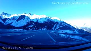 TimeLapse: Bembibre (El Bierzo) a Gijón (Asturias) por el Huerna (tunel del Negron) AP-66