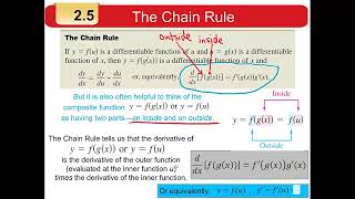 M121 Sec 2.5 The Chain Rule Older