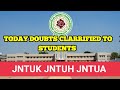 jntuk and jntuh and jntua students doubts clarified today||7-10-2022#jntuh #jntuk #jntua