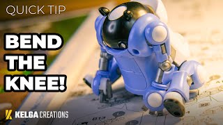 Bend the knee! A Quick Tip on the 1/35 scale Mechatro WeGo