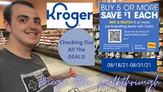 CHECKING OUT ALL THE KROGER DEALS! ~ MEGA EVENT ITEMS WALKTHROUGH ~ 08/18/21-08/31/21