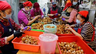 A slap-up meal ! Pork Leg, Hock, Braised Pork Dishes Making/滷豬腳飯製作 -  Taiwan Street Food