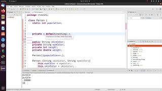 Java Tutorial 14: Reference variables, static variables, constructors, visibility modifiers