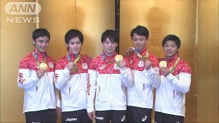 リオ五輪　卓球・体操のメダリストが続々帰国(16/08/21)