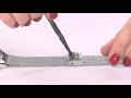Stainless steel mesh bracelet closure