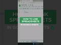 Link spreadsheets #shorts